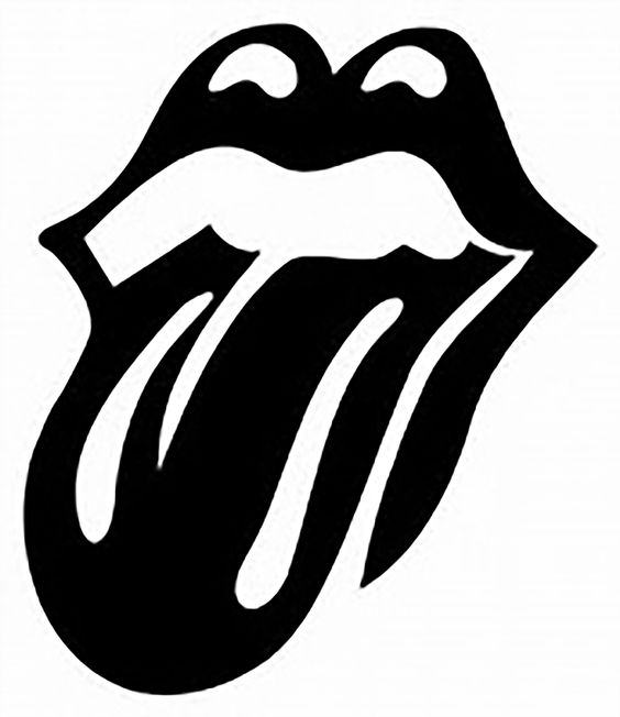 Rolling Stones Hot Lips векторное искусство Файл dxf