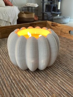 Pumpkin Candle Holder 3D Printer Model