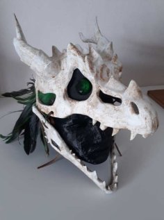 Dragon Skull Helmet Wearable 3D Printer Model