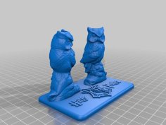 Harry Potter Owl 2 Pen Holder 3D Printer Model