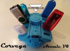 USB HOLDER – Corvega Atomic V8 Motor Style 3D Printer Model