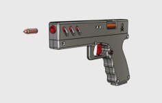 Toy Gun With Magazine And Pellets 3D Printer Model