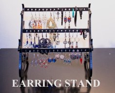 Customizable Earring Stand 3D Printer Model