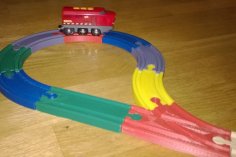 Brio Train Rail End Loop 3D Printer Model