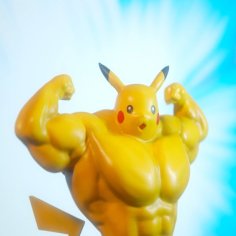 Ultra Swole Pikachu 3D Printer Model