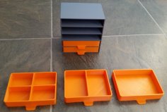 Parts Tray Drawers 3D Printer Model