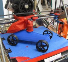 Balloon Powered Jet Car With Sweet Rimzzz 3D Printer Model