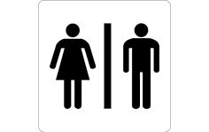 Bathroom sign dxf File
