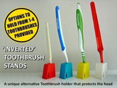 Inverted Tooth Brush Stands 3D Printer Model