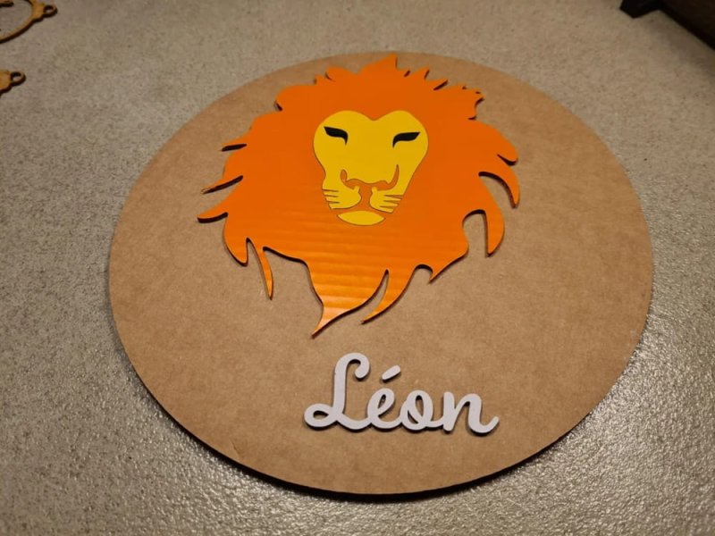 Laser Cut Kid Name Circle Board SVG File