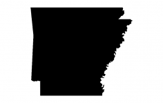 Mapa stanu USA Arkansas Ar plik dxf