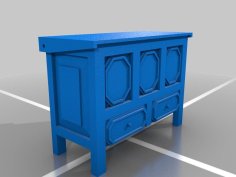 Hope Chest Circa 1680 – 12:1 Doll House Scale 3D Printer Model