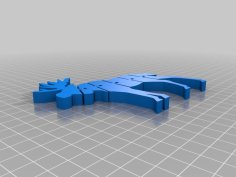 1 Color Flexi Moose 3D Printer Model