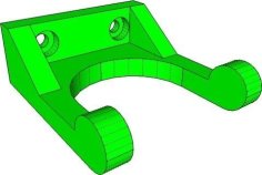 Maglight Wallmount Bracket 3D Printer Model