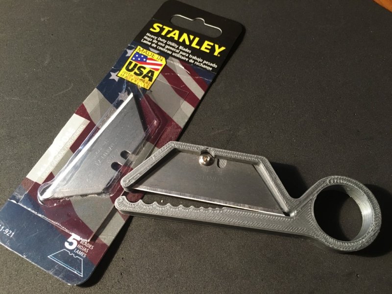 Wire Stripper Stanley Blade Version 3D Printer Model Download Free STL