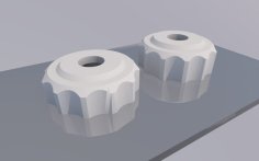 Knobs, Based On: M3, M4, M5, M6, M8, M10 Nuts And Lock-nuts 3D Printer Model