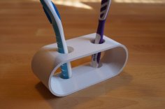 Designer Toothbrush Holder W/ Flow Control 3D Printer Model