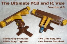 Ultimate PCB And IC Vise – Version 4 – Printable Vise For Small Electronics 3D Printer Model