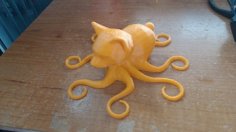 Gaposo ( Cat Head ( Gato ) Bear Body ( Oso ) Octopus Legs (Pulpo) ) 3D Printer Model