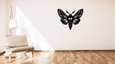 Death’s-head Moth / Smrtihlav Wall Decoration 3D Printer Model