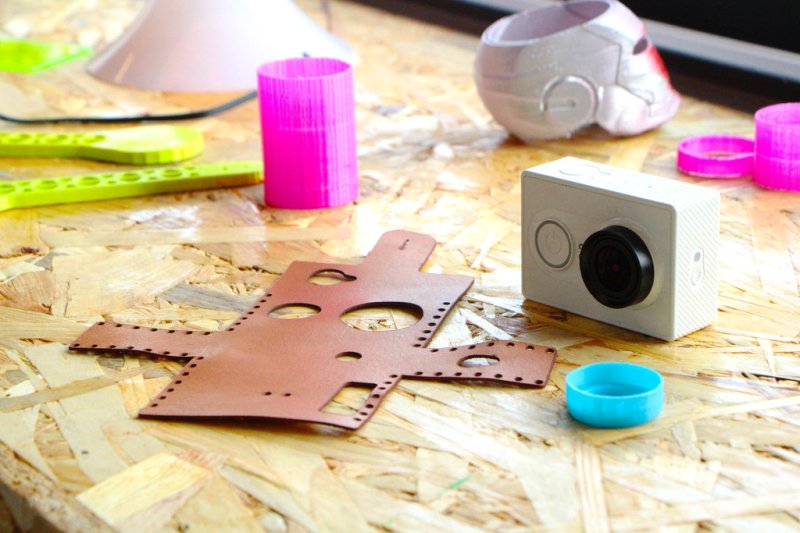 Laser Cut Xiaomi Gopro Leather Case