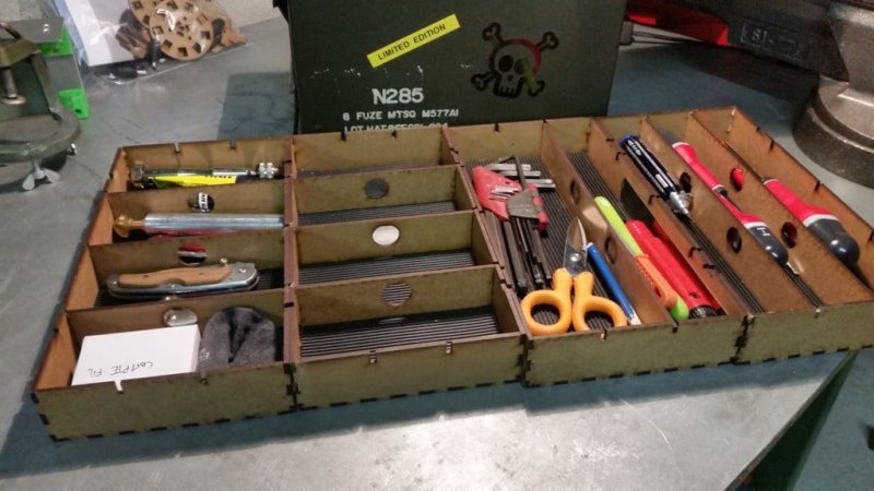 Laser Cut Military Toolbox