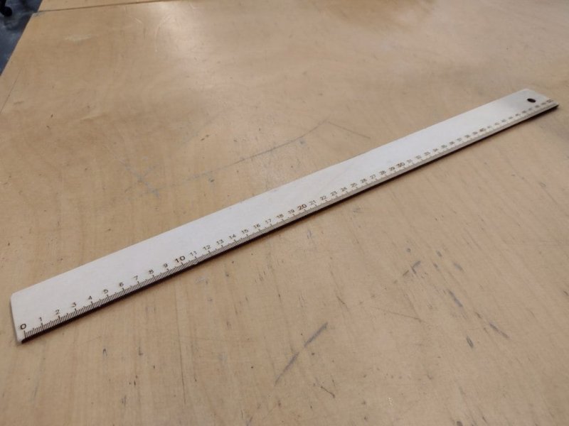 Laser Cut Plain Simple 50cm Ruler