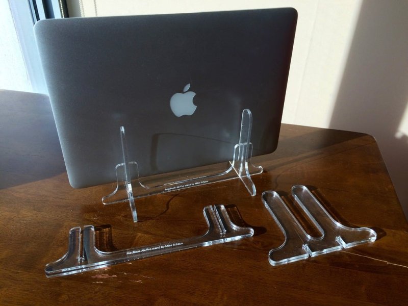 Laser Cut Vertical Laptop Stand Acrylic