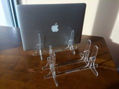 Laser Cut Vertical Laptop Stand Acrylic