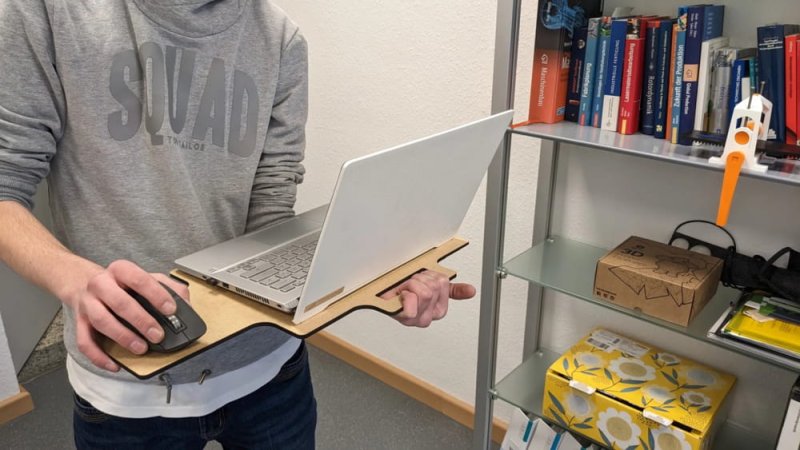 Laser Cut Laptop Holder