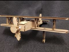 Laser Cut Cardboard Bi-Plane