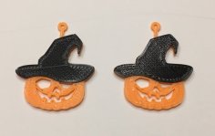 Pumpkin Earrings 3D Printer Model