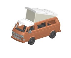 VW T3 Westfalia Van (1:160 N Scale) 3D Printer Model