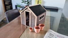 Dolls House Garden Shed 3D Printer Model