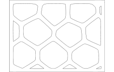 Arquivo dxf padrão Voronoi