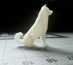 Low Poly Akita 3D Printer Model