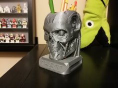 Terminator Pencil Holder 3D Printer Model