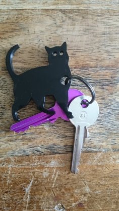 Cat Keychain 3D Printer Model