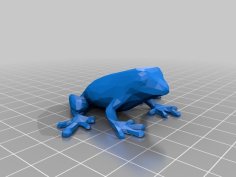 Low Poly Frog 3D Printer Model