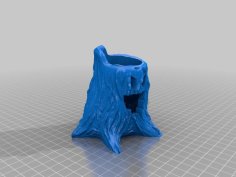 Halloween Tree Stump LED Candle Minor Remix 3D Printer Model