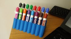 Whiteboard Marker Holder 3D Printer Model