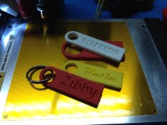 Personalized Key Chain 3D Printer Model