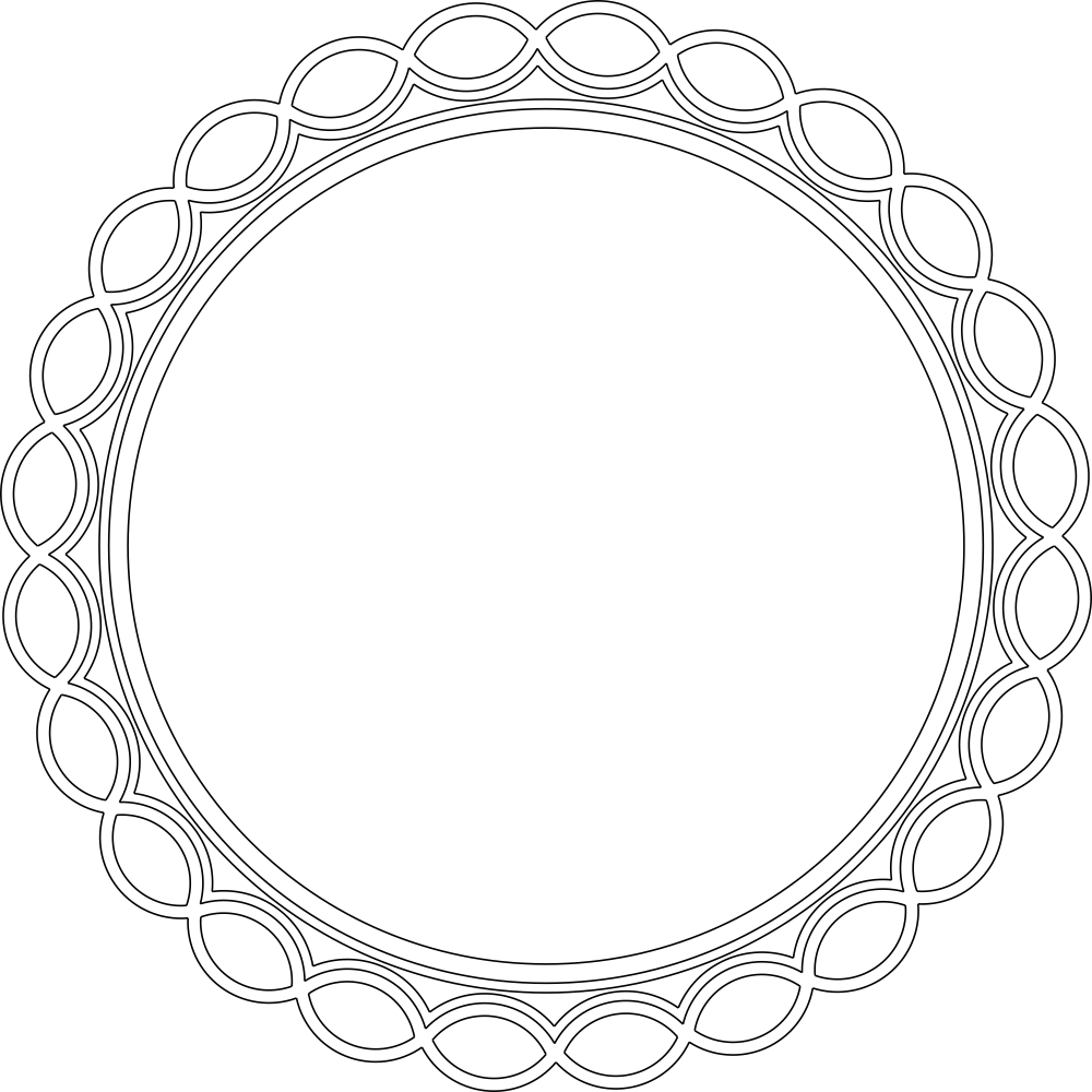 Cadre de miroir circulaire
