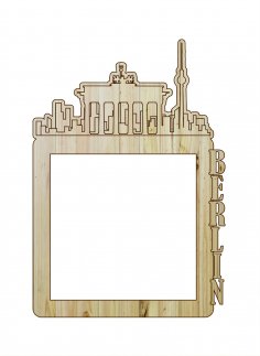 Laser Cut Photo Frame Berlin DXF File