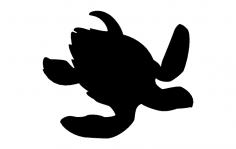 Schildkröte Silhouette DXF-Datei