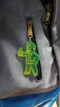 Fallout Keychain Laser Cut