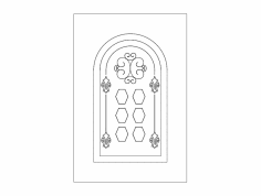 File dxf dell'arco di progettazione della porta