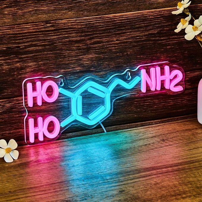 Laser Cut Dopamine Neon Sign