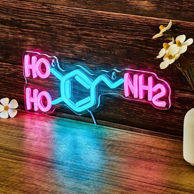Laser Cut Dopamine Neon Sign