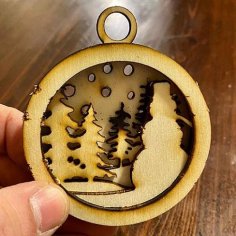 Laser Cut  Layered Christmas Ornament